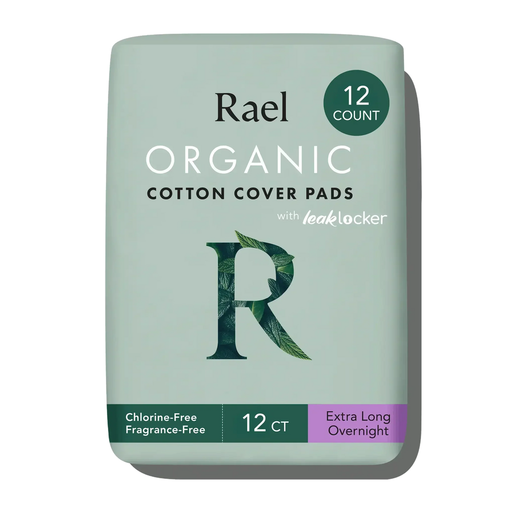 Extra Long Overnight Organic Cotton Cover Pads With Wings